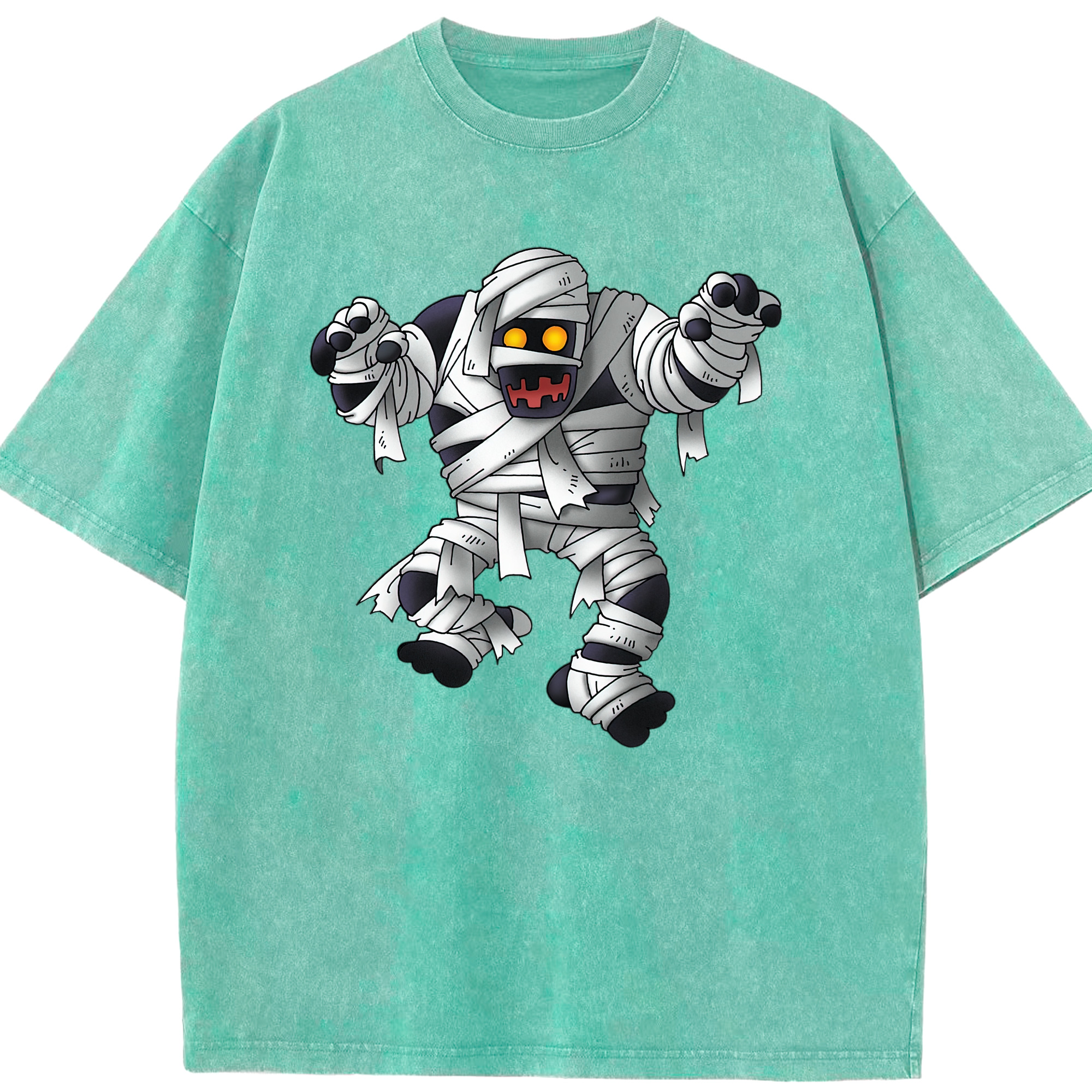 （画像用） ドラゴンクエスト Doragon Kuesuto Dragon Quest 綿100% ヴィンテージ風 半袖Tシャツ（フロントプリント）